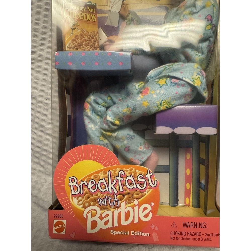 RARE Vntg 1999 Special Edition Breakfast w/Barbie (soft bodied doll) New In‎ Box - Picture 2 of 16